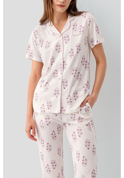 Pierre Cardin Kadın Pembe Gömlek Pijama Takım Pc9215-s-v2 Pembe
