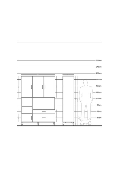 Hyperion Dolap 7 Raflı 2 Çekmeceli 5 Kapaklı 132x44x195 Antrasit-çam/antrasit Atlas Çam/antrasıt Hyperion Dolap 7 Raflı 2 Çekmeceli 5 Kapaklı 132x44x195 Antrasit-çam/antrasit Atlas Çam/antrasıt