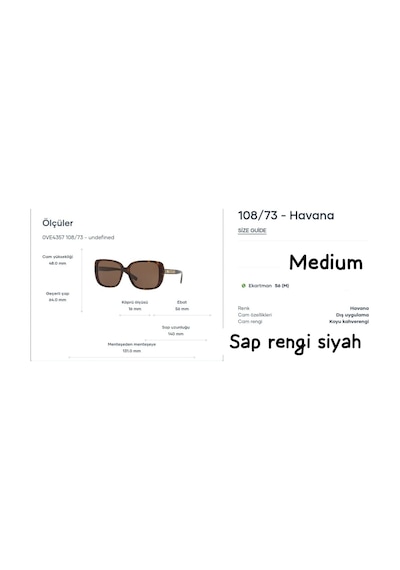 Versace Ve4357 108/73 56ekt-medium Kadın Güneş Gözlüğü