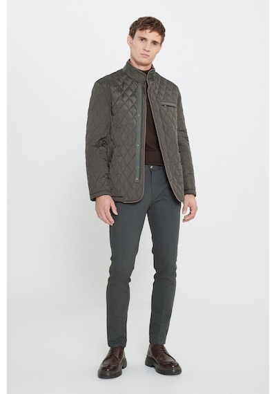 AC&Co / Altınyıldız Classics Erkek Hakı Standart Fit Normal Kesim Dik Yaka Desenli Overcoat Haki AC&Co / Altınyıldız Classics Erkek Hakı Standart Fit Normal Kesim Dik Yaka Desenli Overcoat Haki