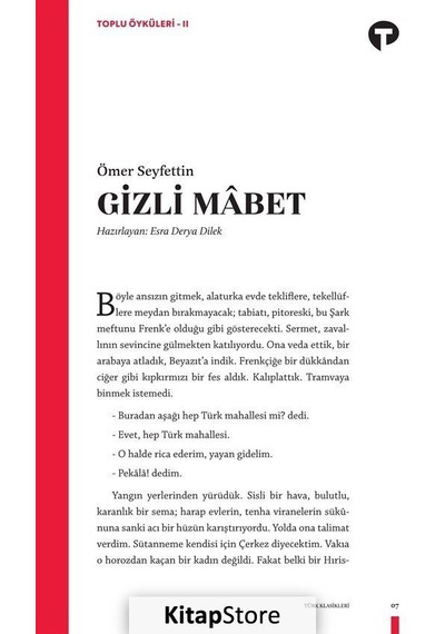 Gizli Mabet - Ömer Seyfettin - Turkuvaz Kitap