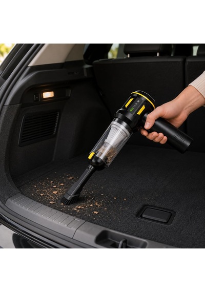 2'si 1 Arada Araç Süpürgesi Ve Hava Üfleyici, 20000 Pa Turbo Vakum, 8000 Mah, Type-c Şarjlı, 3 Kademeli Fırçasız Motor, Hepa Filtreli Kablosuz Mini El Süpürgesi Diğer