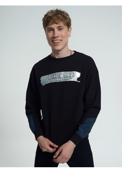 LOFT Oversize Erkek Sweatshirt Lf2034908 Q1.v1 Siyah