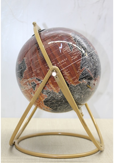 Dekoratif Metal Standlı Dünya Küre - Model 1