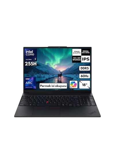 Lenovo ThinkPad E16 G3 21SR006RTXHMF89 Ultra 7-255H 48 GB 2 TB SSD 16" W10H Dizüstü Bilgisayar
