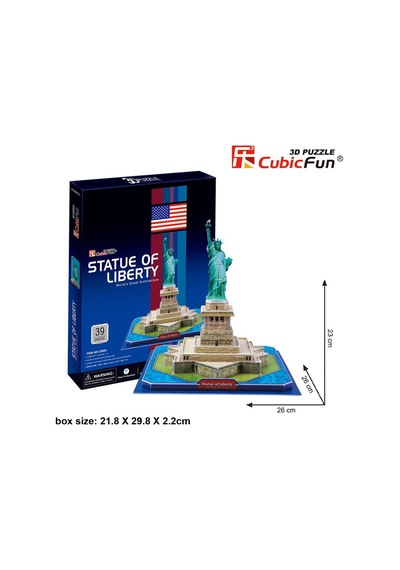 Abd Özgürlük Anıtı 3D Puzzle Cubic Fun 39 Parça