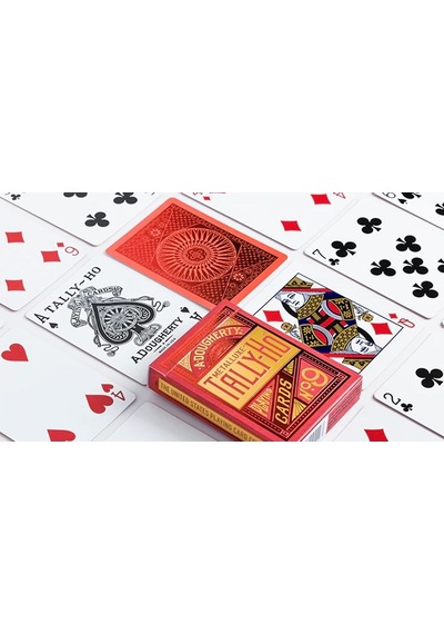Uspcc Tally-ho Metalluxe Red Kirmizi Oyun Kağıdı Kartı İskambil Kartları Destesi