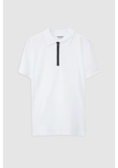 D's Damat Slim Fit Beyaz Pike Dokulu Yarım Fermuarlı Polo Yaka T-shirt 4ec14ortfrplo Beyaz D's Damat Slim Fit Beyaz Pike Dokulu Yarım Fermuarlı Polo Yaka T-shirt 4ec14ortfrplo Beyaz