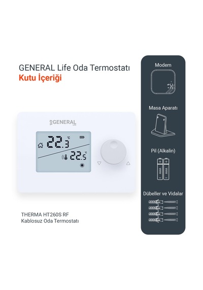 General Life Mitra HT260S RF Kablosuz Oda Termostatı