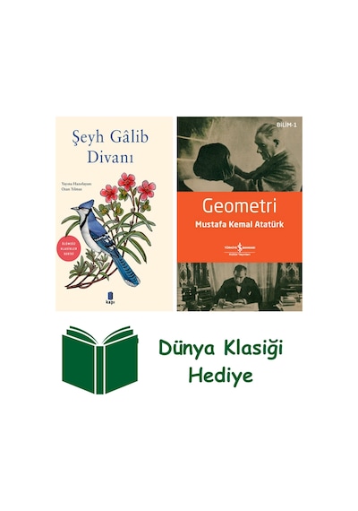 Şeyh Gâlib Divanı + Geometri + Dünya Klasiği Hediye