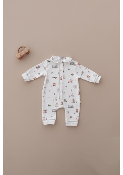 Oh La La Koala Lunapark Çıt Çıtlı Puffy Sleep Serisi Tulum Ekru