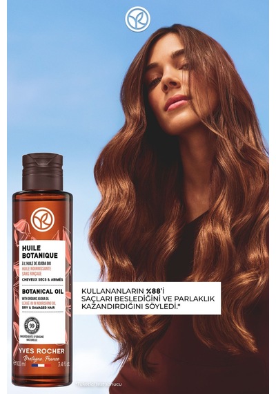 Yves Rocher Onarıcı Jojoba Bakım Yağı -tüm Saçlar / Huile Botanique - Prebiyotik, Vegan -100ml
