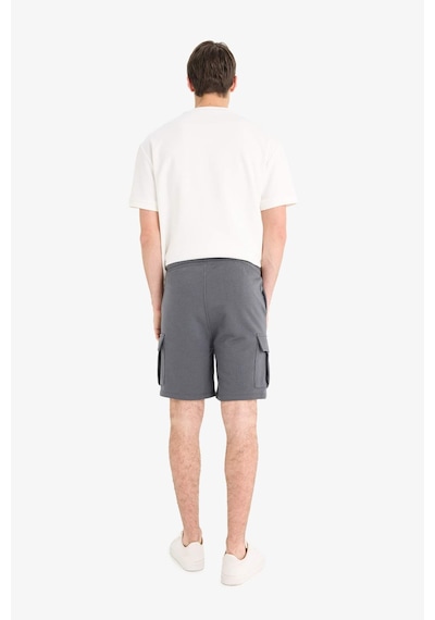 DeFacto Regular Fit Beli Bağcıklı Kargo Cepli Şort D9494AX25SMAR104