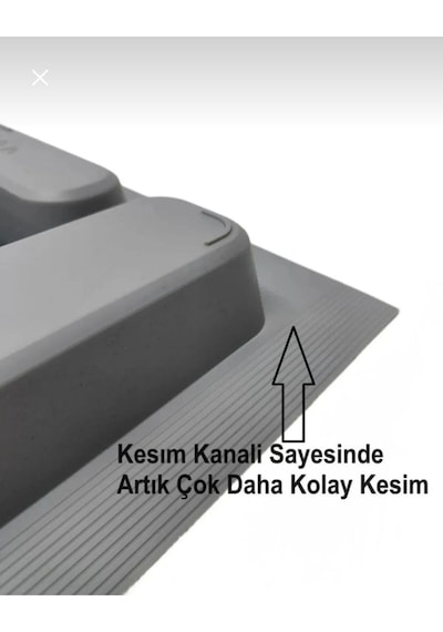 Çekmece İçi Kaşıklık Ve Kepçelik 86x49 Cm 78x40 Ölçülerine Kadar Kesilebilir Gri