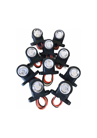 Ahmet Otomotiv 10'lu Paket Mini Takoz Kırmızı Beyaz 12v-24v