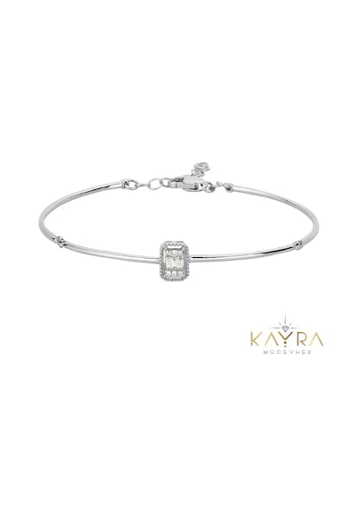 Kayra Mücevher Pırlanta Baget Bileklik Pçb03 Beyaz Altın