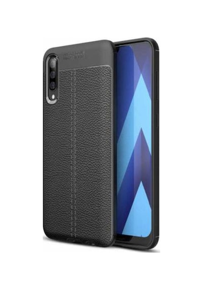 Galaxy A50 Kılıf Zore Niss Deri Desenli Silikon Kılıf