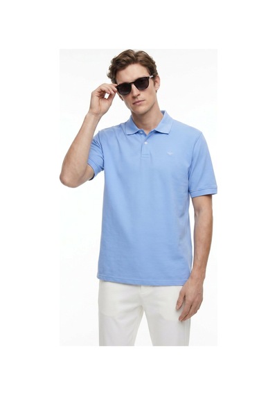 Dockers Mavi Erkek Slim Fit Nakışlı Polo T-shirt A1159-30