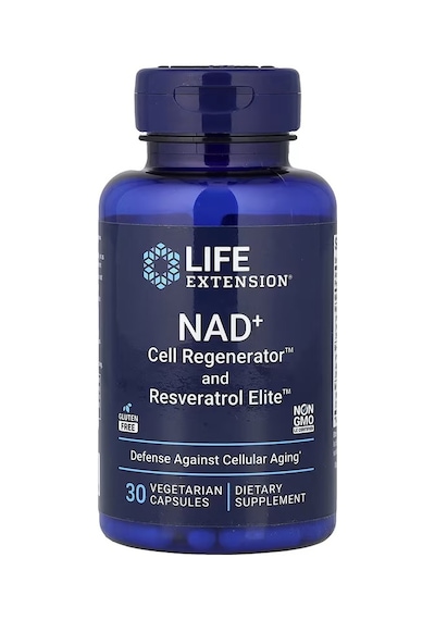 Nad+ Cell Regenerator And Resveratrol Elite Defense Against Cellular Aging Veg. Capsules