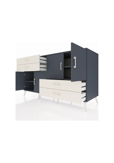 Kronos Konsol 3 Raflı 4 Çekmeceli 4 Kapaklı 176x59x99 Antrasit-an Antrasit-antrasit/aytaşı Kronos Konsol 3 Raflı 4 Çekmeceli 4 Kapaklı 176x59x99 Antrasit-an Antrasit-antrasit/aytaşı