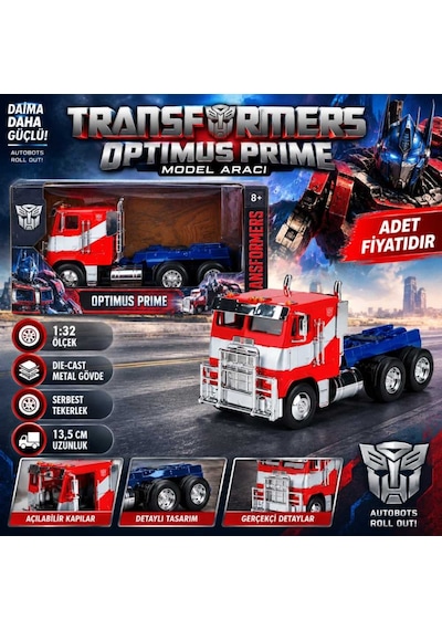 Optimus Prime Transformers Figürü 1 Adet Çok Renkli