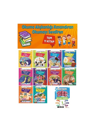 1.sınıf Okuma Alışkanlığı Kazandıran Okumayı Sevdiren Tam 11 Kitap 7