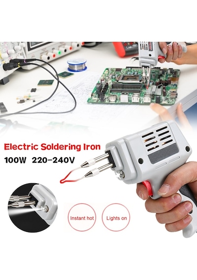 Çantalı 100w Tabanca Havya Seti Lehim Makinası Pompa Pasta Zımpa