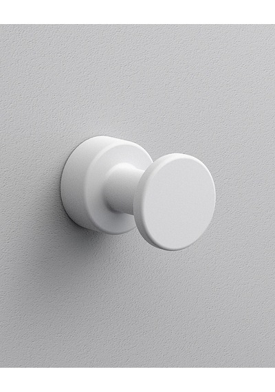 Tecno White Askı, 2.5cm - Mat Beyaz Mat Beyaz