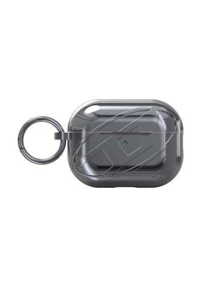 Diesel Apple AirPods Uyumlu Pro / Pro 2 İçin Parlak Kılıf - Gümüş