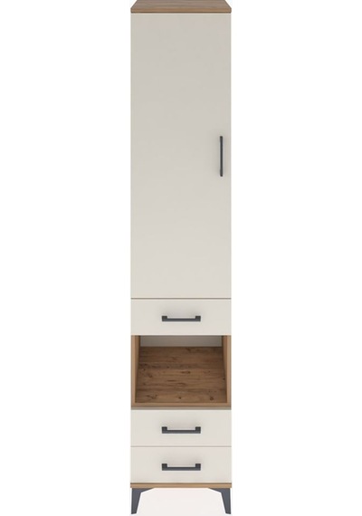 Hyperion Dolap 3 Raflı 3 Çekmeceli Tek Askılı 44x44x221 Çam-aytaşı Atlas Çam