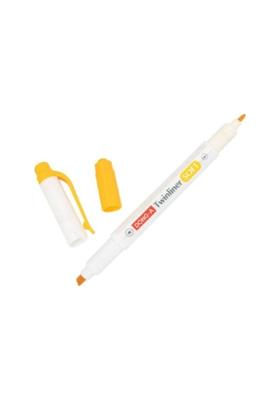 Kayakirtasiye-Donga Twinliner Soft Altın Sarı N/73 Fosforlu Çift Taraflı Sarı