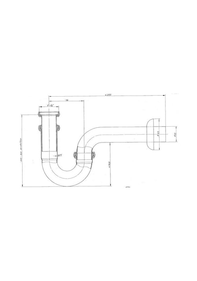İdeal Standard U Borulu Metal Lavabo Sifonu 1-4 A2305Aa