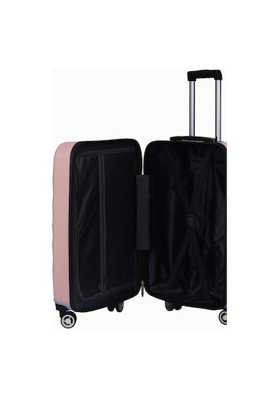 Orta Boy %100 Polikarbon Valiz 4x2 Teker Rose 1809 Rose