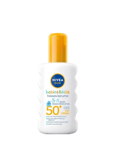 Nivea Sun Baby Kids Hassas Koruma Güneş Spreyi Spf50+ 200 Ml