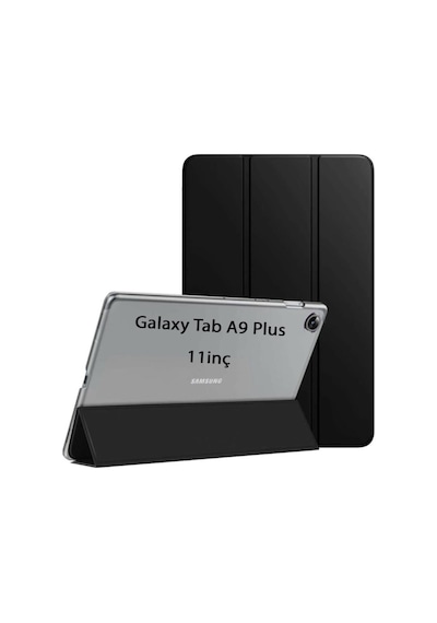 Samsung Galaxy Tab Uyumlu A9 Plus X210 X213 X215 X217 Kılıf Pu Deri Smart Standlı Case