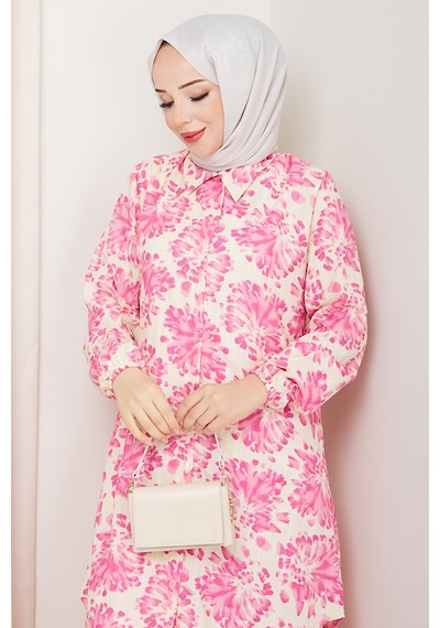 Bestenur Telya Dokuma Viskon İkili Takım 1578 - Pembe Pembe