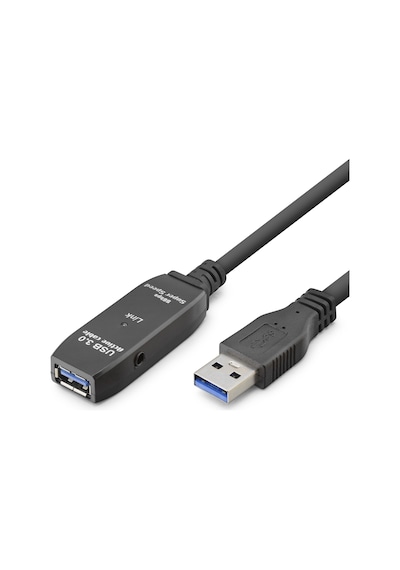 Usb 3.0 Active Repeater Uzatma Kablosu 5 M Siyah Hdx7561