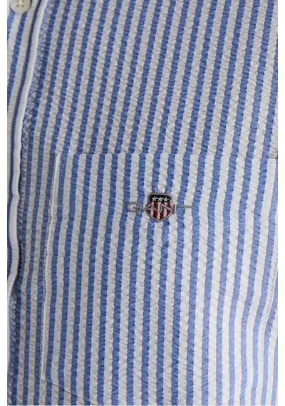 Gant Erkek Mavi Regular Fit Klasik Yaka Çizgili Gömlek-14901