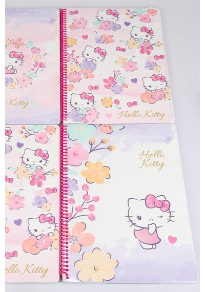 4 Adet A4 Çizgili Defter Okul Seti, 80 Yaprak, Çok Renkli