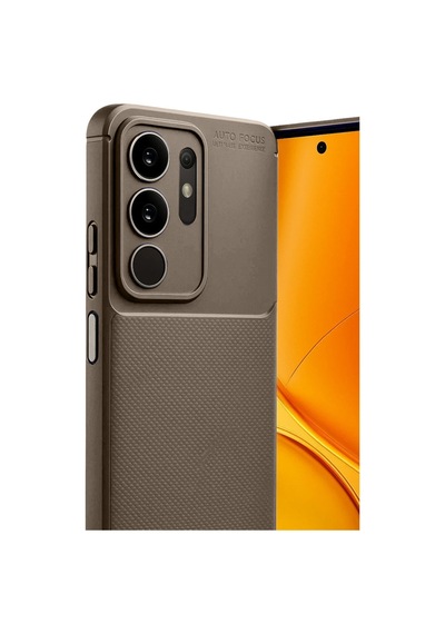 Y29 4g Auto Focus Karbon Kapak - Kahverengi
