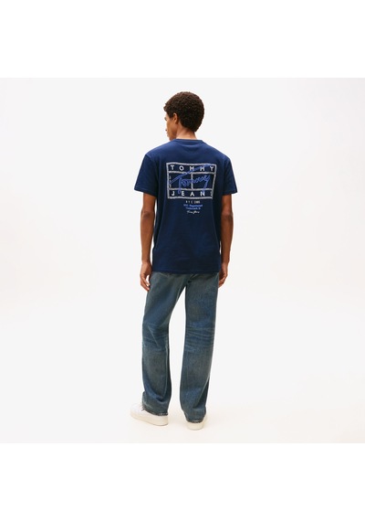 Tommy Hilfiger Signature Erkek Lacivert T-shirt Dm0dm22319