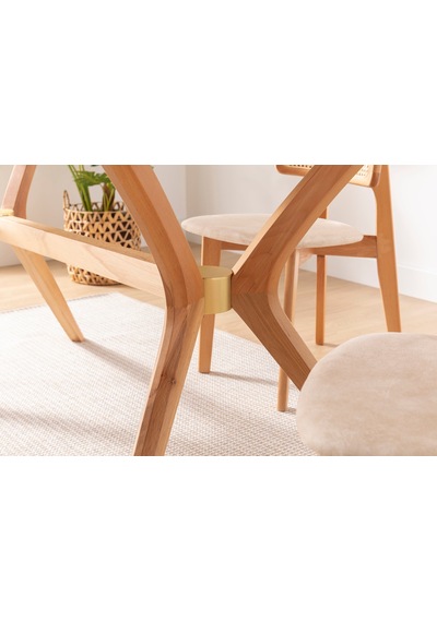 Bosco Pergel Ahşap Mutfak Masası 90x180 Natural