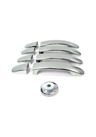 Tourneo Custom Krom Kapı Kolu 4Kapı9Parça P.Çelik