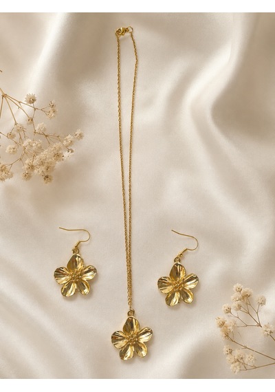 Liora Atelier Paslanmaz Çelik Kadın Takı Seti Gold Altın