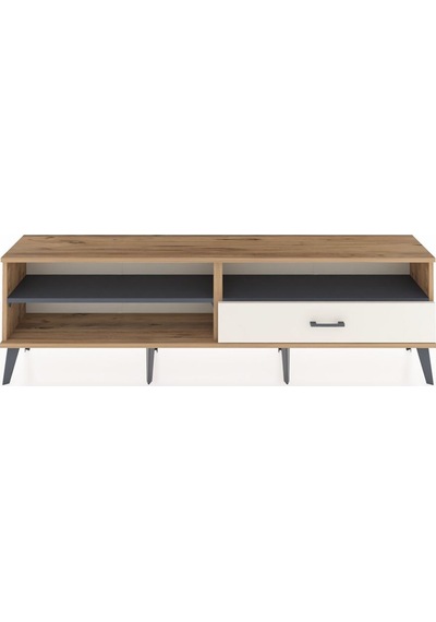 Arges Tv Ünitesi 2 Raflı Tek Çekmeceli 176x30x51 Çam-antrasit/aytaşı Antrasıt/aytası Arges Tv Ünitesi 2 Raflı Tek Çekmeceli 176x30x51 Çam-antrasit/aytaşı Antrasıt/aytası