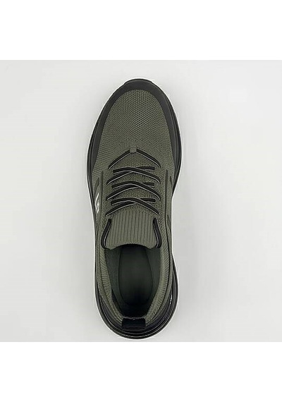 Daytex 1112 Erkek Siyah Triko Knit İthal Taban Sneaker Haki