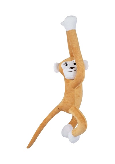 Boumini Toys Boyuna Sarılan Peluş Maymun Rattan Elleri Çıtçıtlı 55 Cm - Rattan