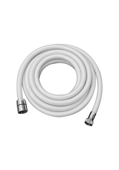 Shower Hose Braid 3m 1-2"-3-8" Threads White