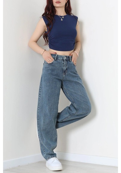 Modi Baggy Kot Pantolon Mavitint - 31158.2059. Açık  Mavi