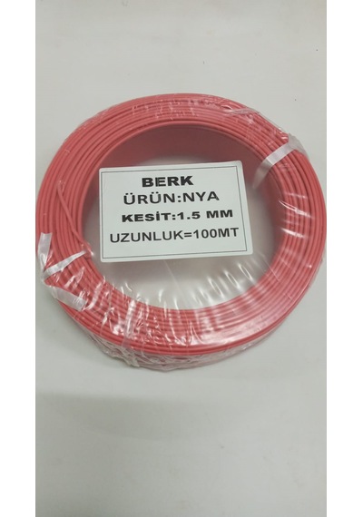 1.5 Mm Nya Kırmızı Tam Kesit Cca Kablo